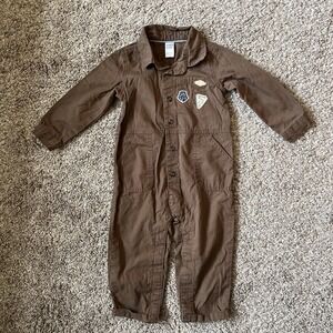 Carter's 1 Piece Jumpsuit Size‎ 24 Months Brown Patchwork